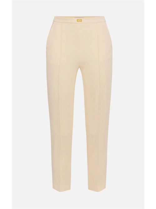 TROUSERS WITH POCKETS AND LOGO PLATE ELISABETTA FRANCHI | PA07651E2DC7 lemonade